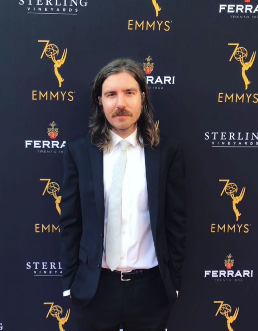 Christopher Stoudt at the 70th Emmy Awards